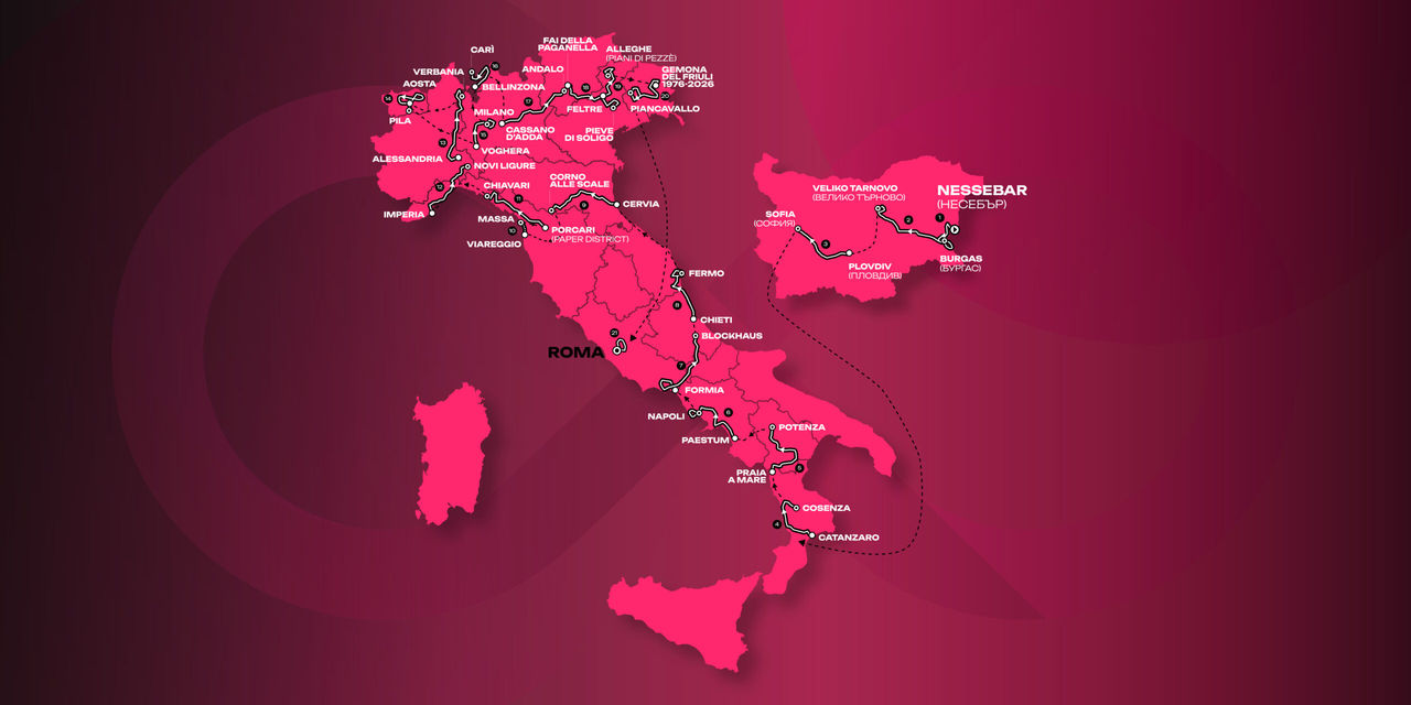 Tappe del Giro d'Italia 2026