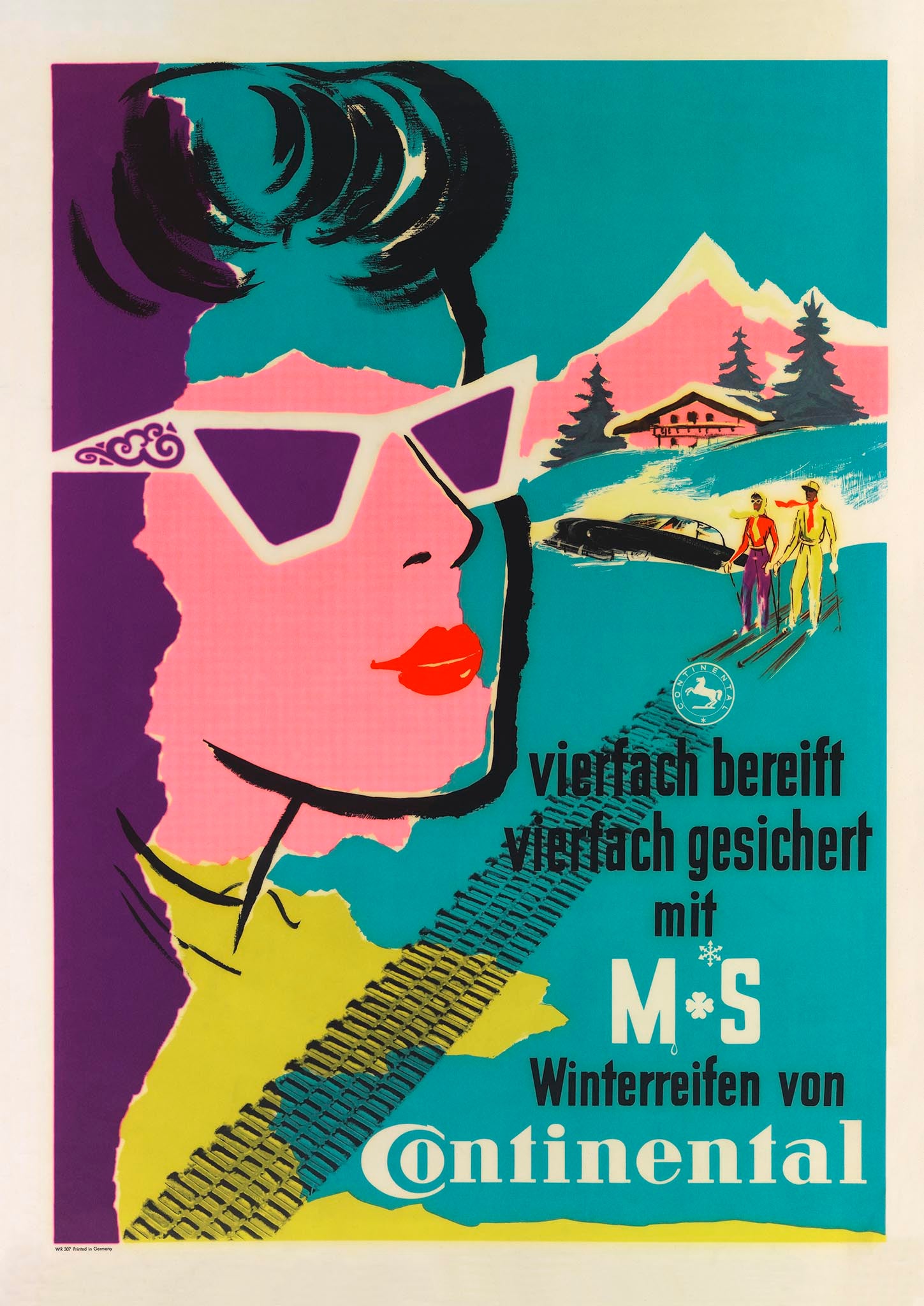 Historical Continental M+S Advertising The golden age of transportation and mobility provided inspiration for another emerging art form: advertisements