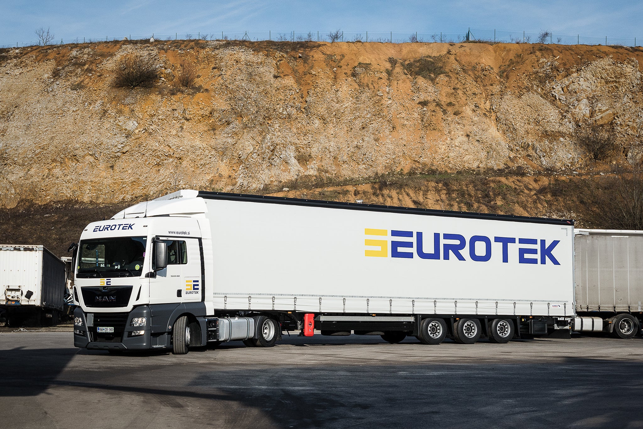 Truck of Eurotek, Slovenia.