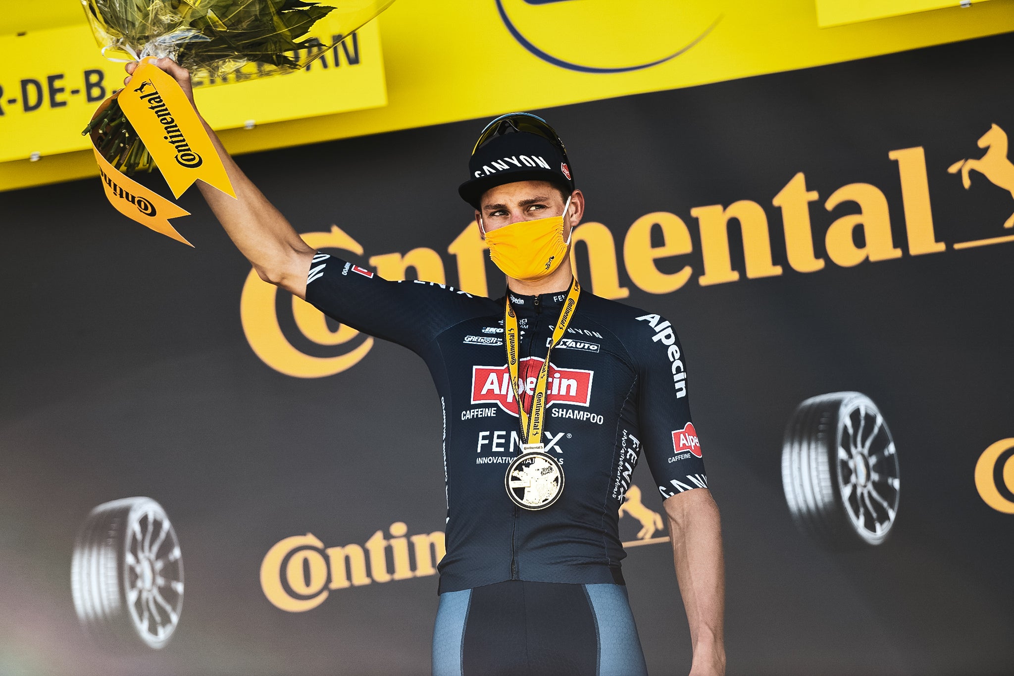 Charly Lopez at Tour de France 27/06/2021 – Tour de France 2021 – Etape 2 – Perros-Guirec / Mur-de-Bretagne Guerledan (183,5 km) - Mathieu Van Der Poel (ALPECIN - FENIX) - Vainqueur de l'etape
