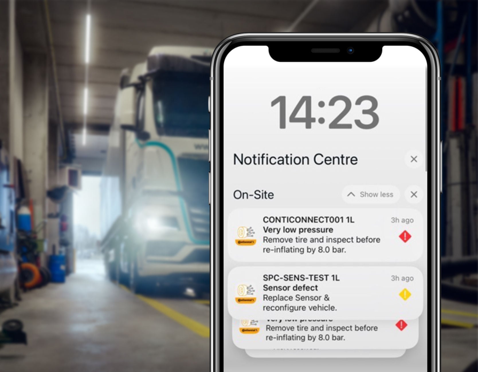 ContiConnect notifications
