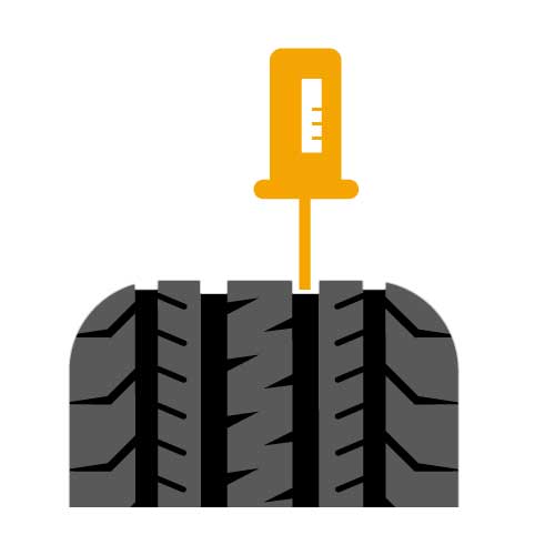 AS motorhomes Tread depth icon