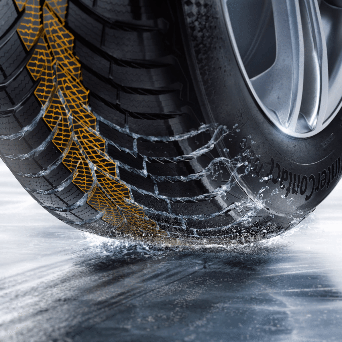 WinterContact TS 870 - Liquid Layer Drainage Continental WinterContact TS 870 - Liquid Layer Drainage technical highlight