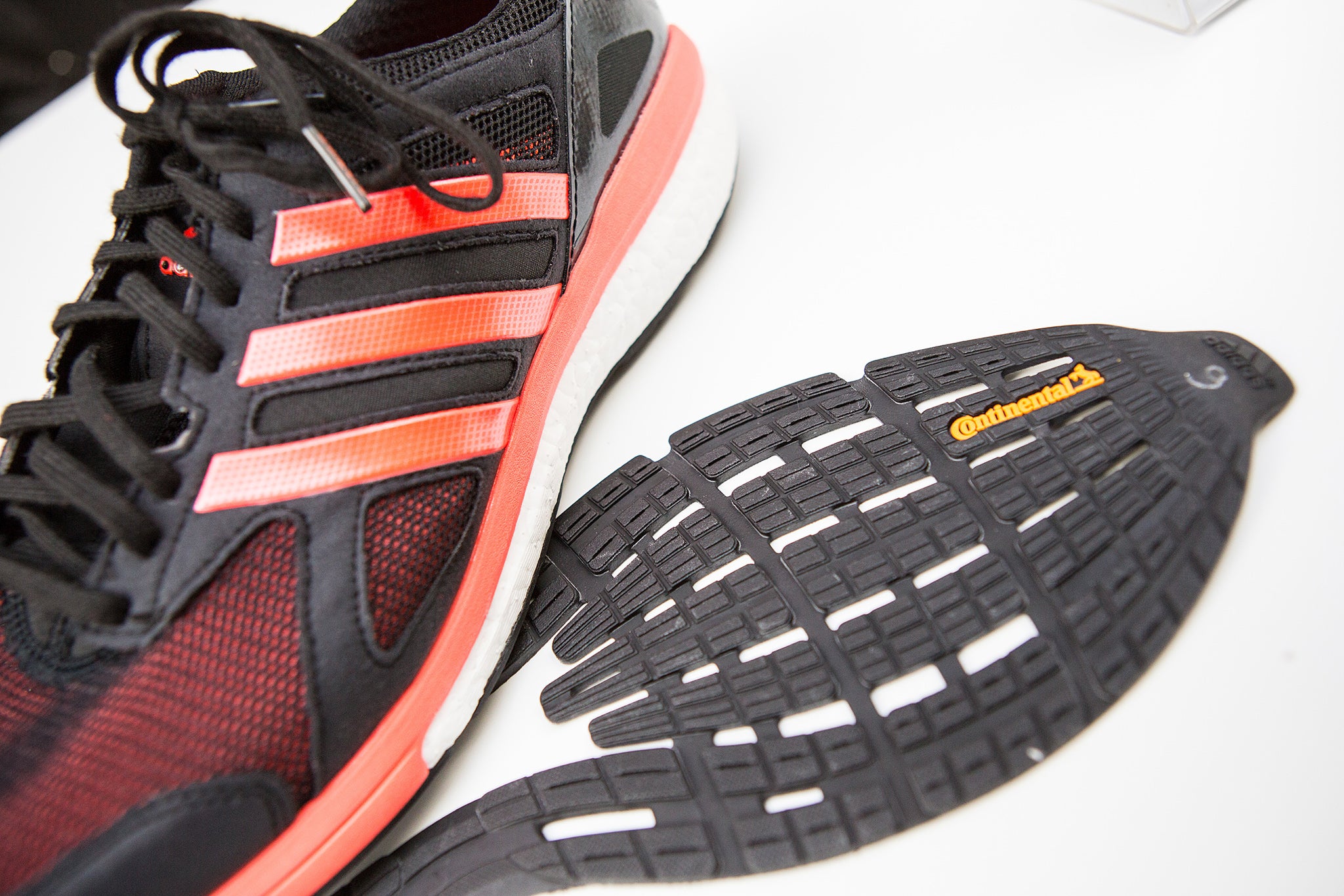Adidas sole Sole of an adidas running shoe.