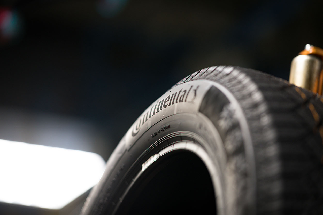 Continental tire made of recycled PET bottles